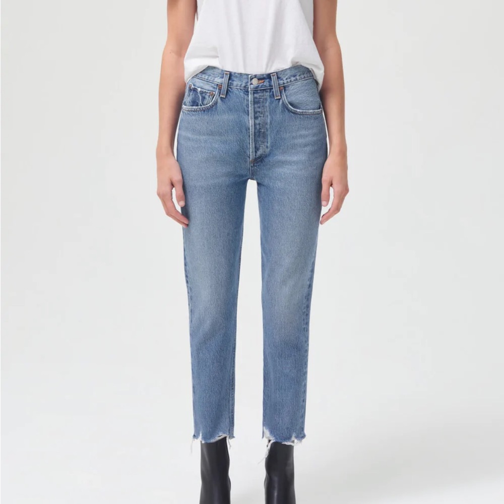 AGOLDE Riley High Rise Straight Crop Size 24